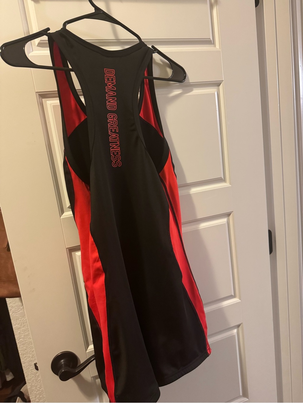 Women's Black and Red Singlet - Picture 2 of 3